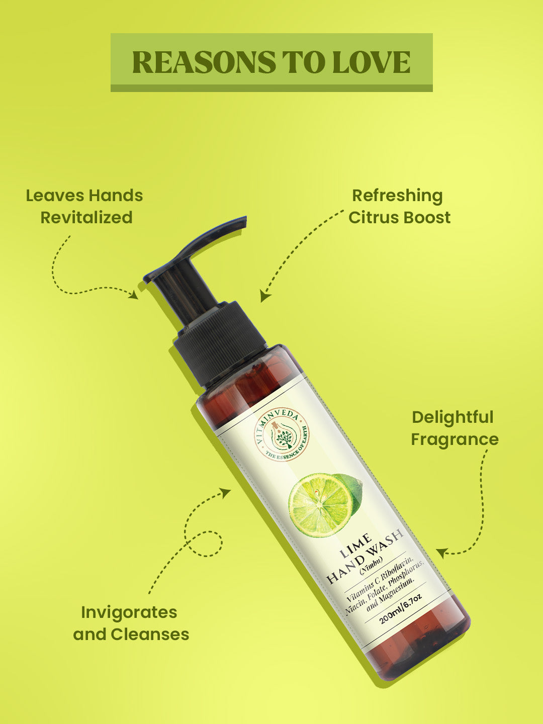 VITMINVEDA Lime Hand Wash 200ml