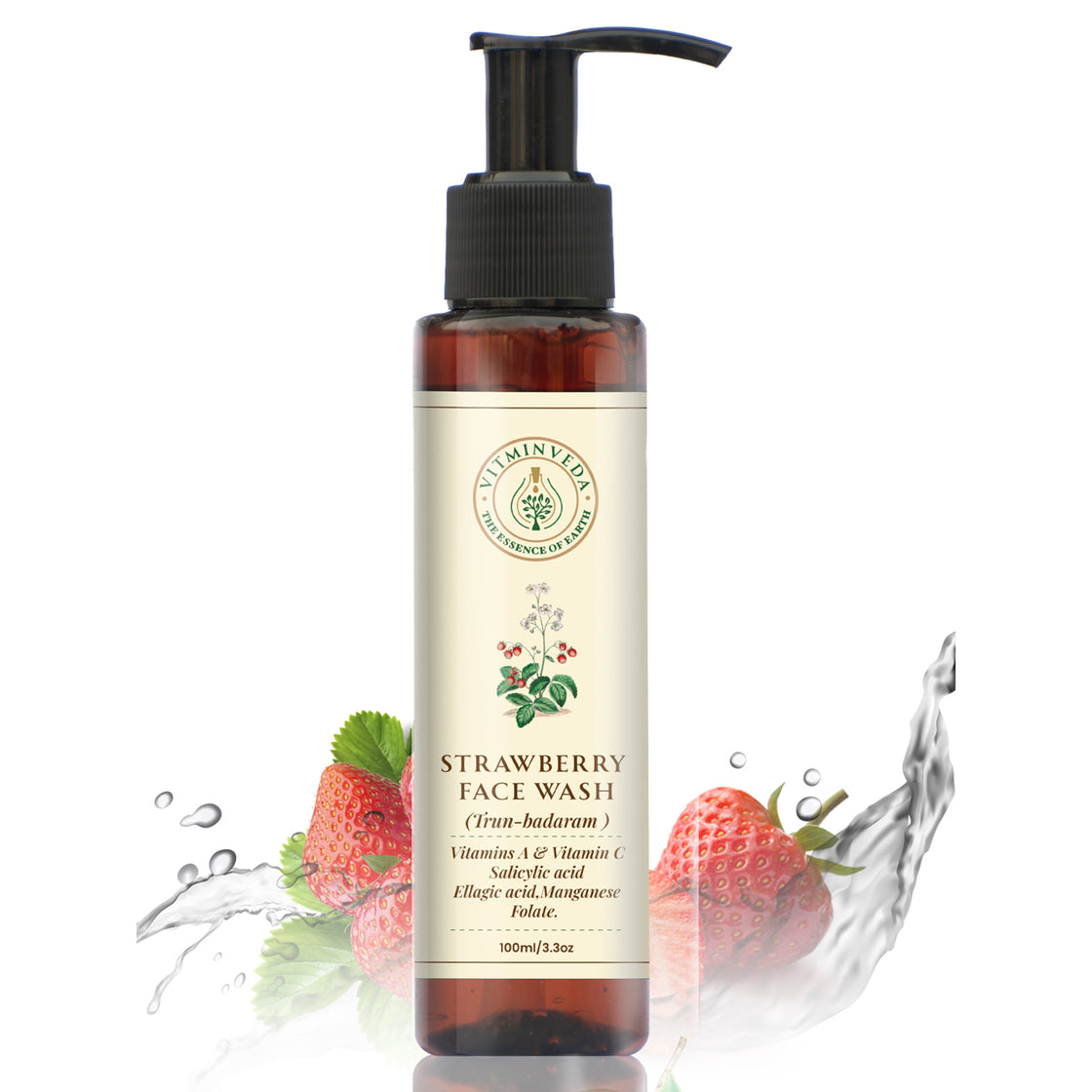 VITMINVEDA Natural Strawberry Face Wash 100ml