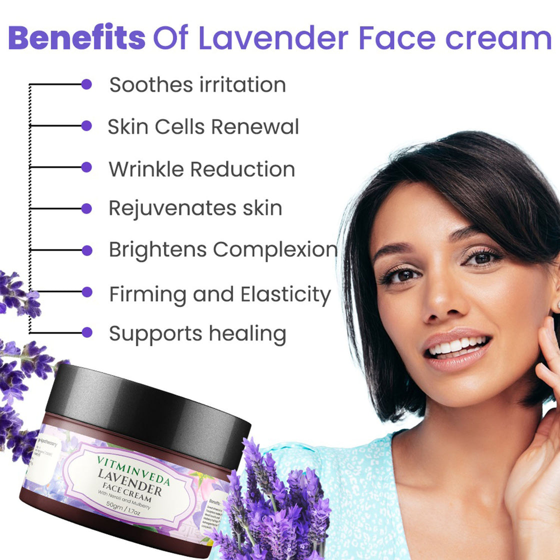 Lavender Night Cream - 50gm