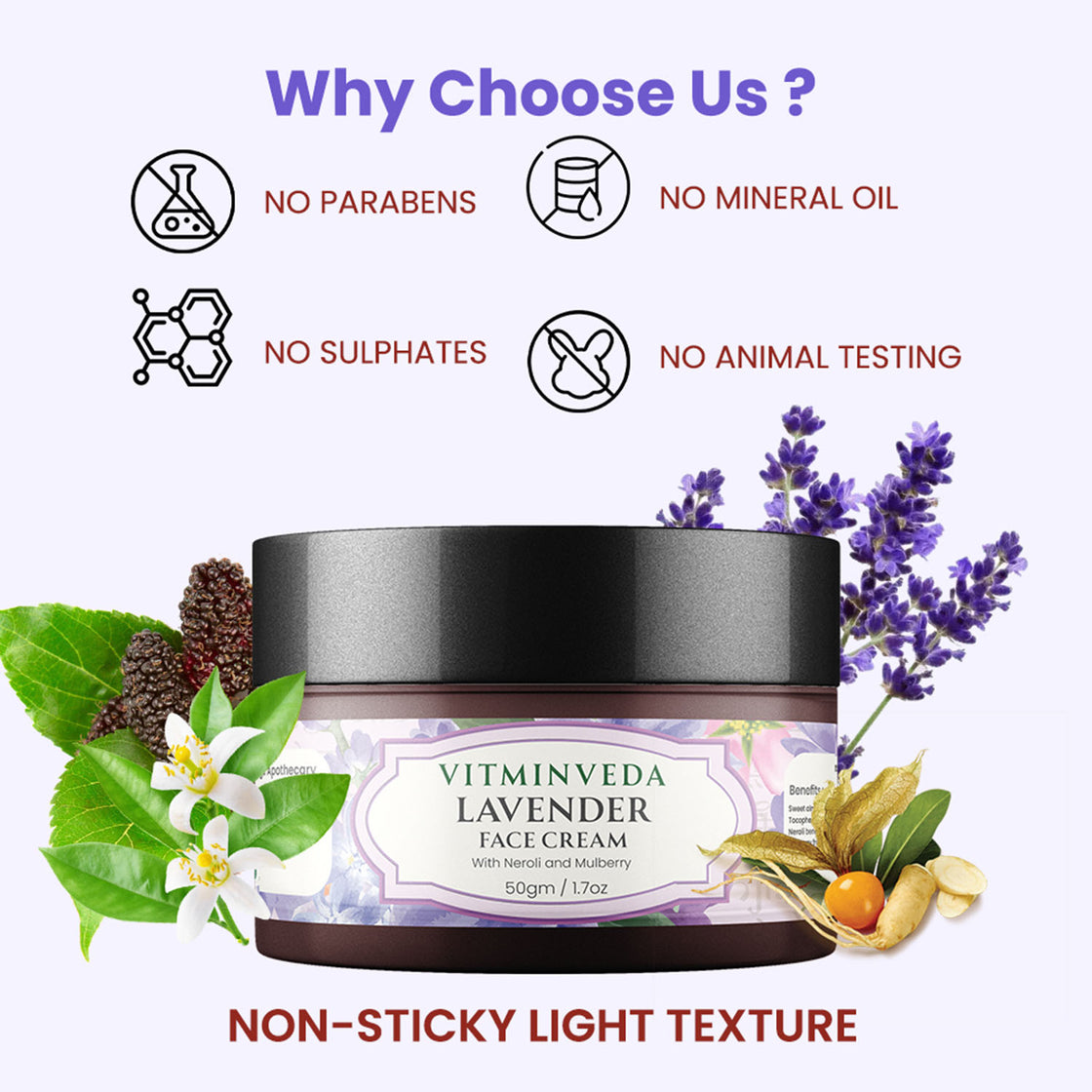 Lavender Night Cream - 50gm