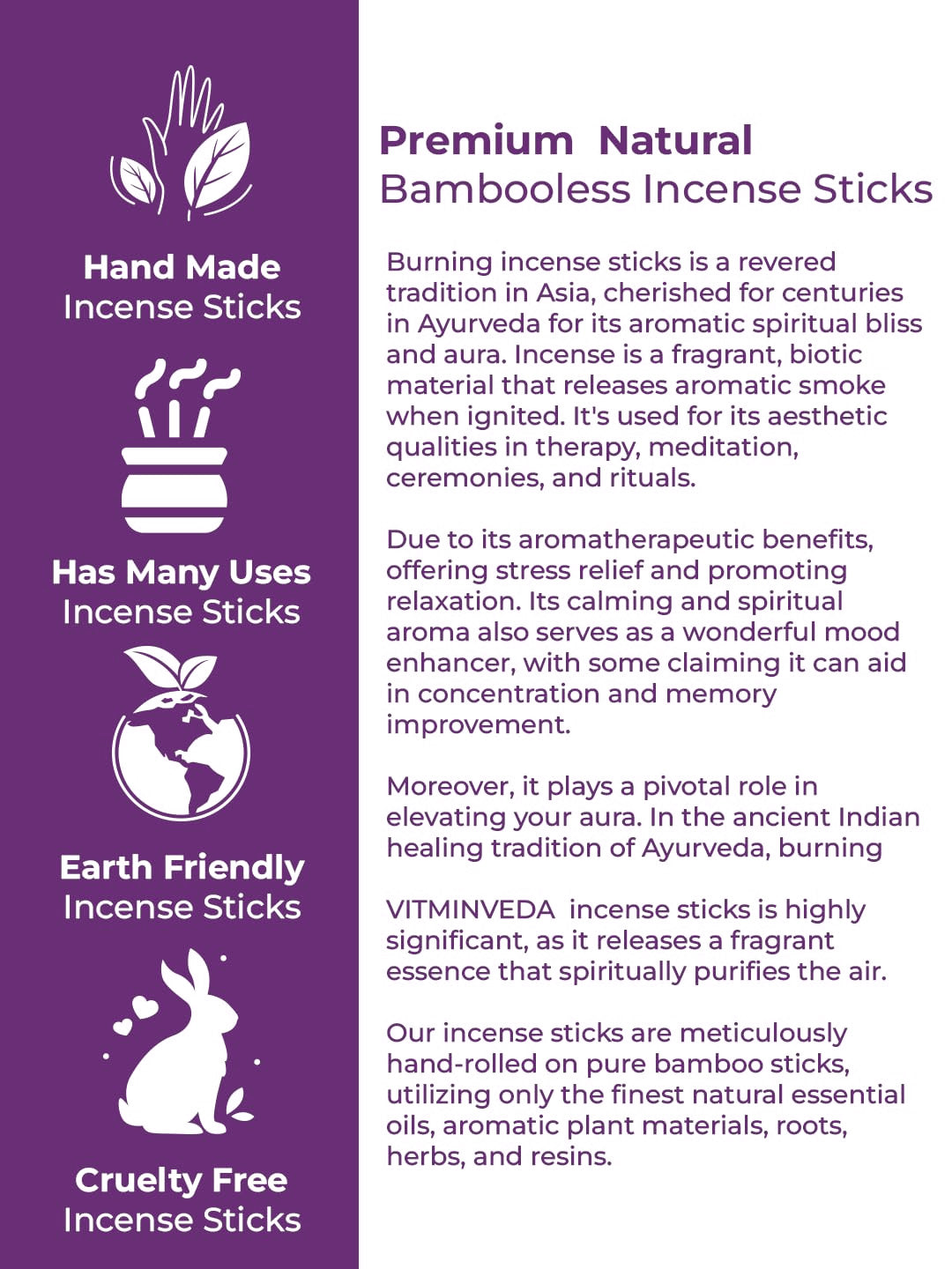 Lavender Bambooless Incense Stick