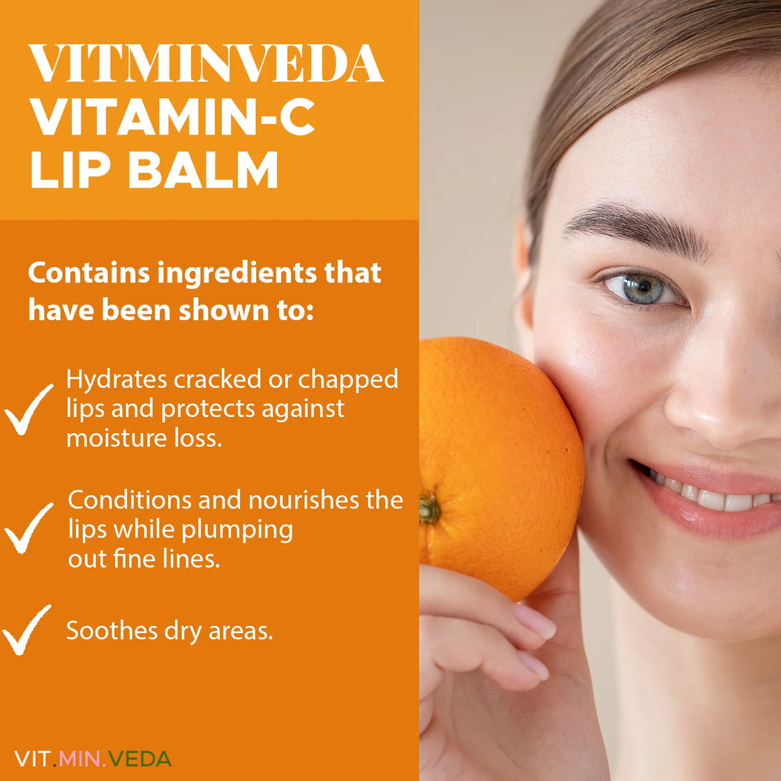 Orange Vitamin C Lip Balm - 8gm