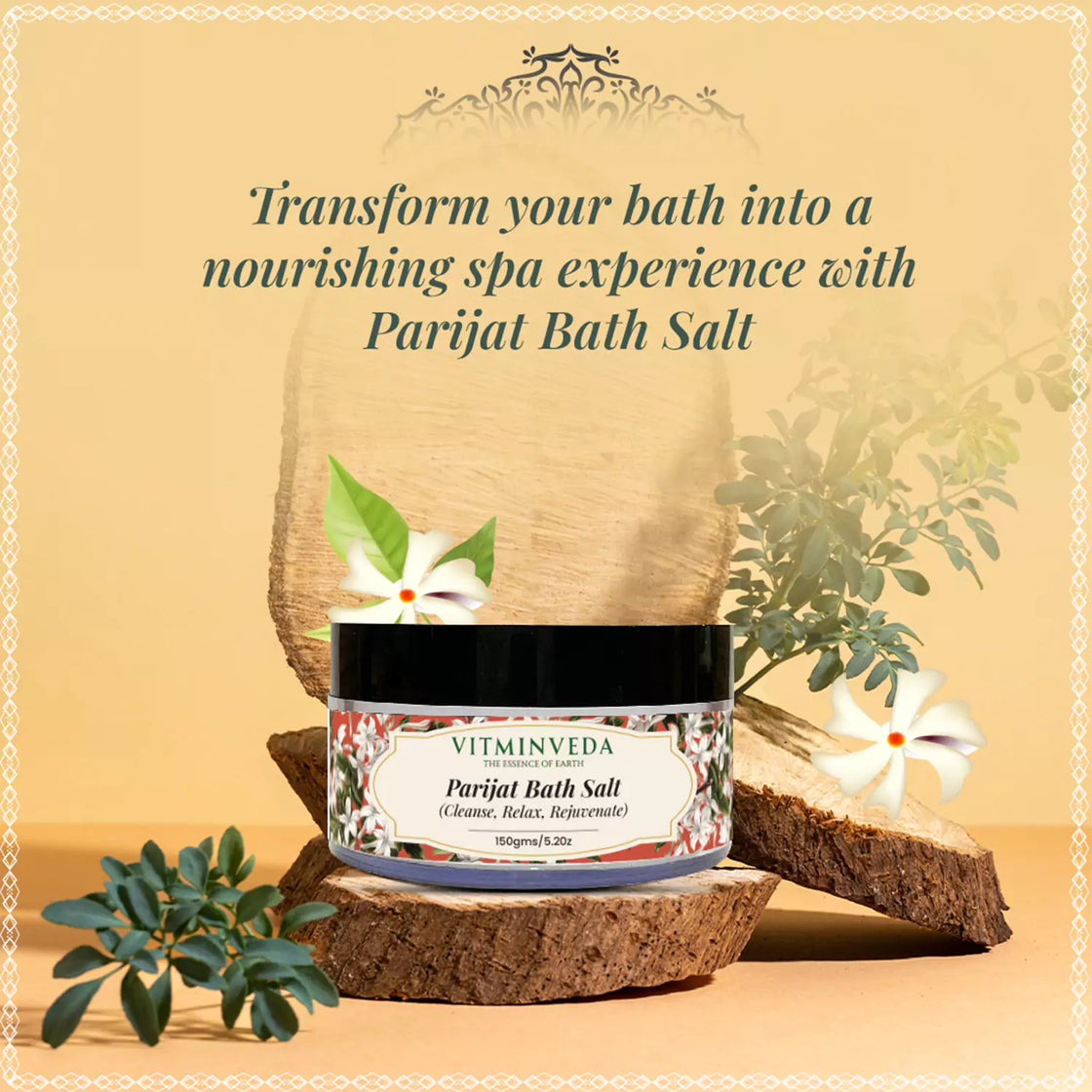 Parijat Bath Salt - 150gm