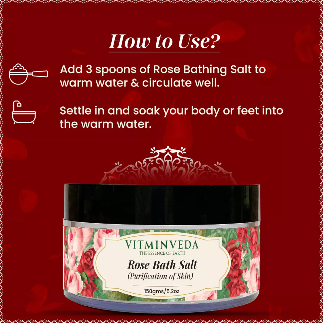 Rose Bath Salt - 150gm