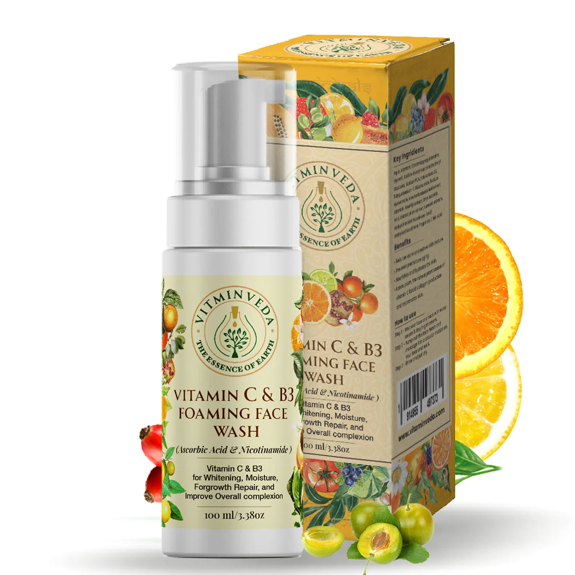 Vitamin C B3 Foaming Face Wash - 100ml