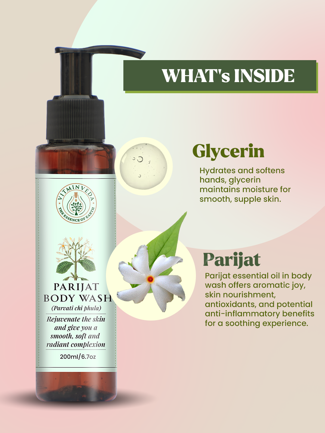 Parijat Body Wash 200ml