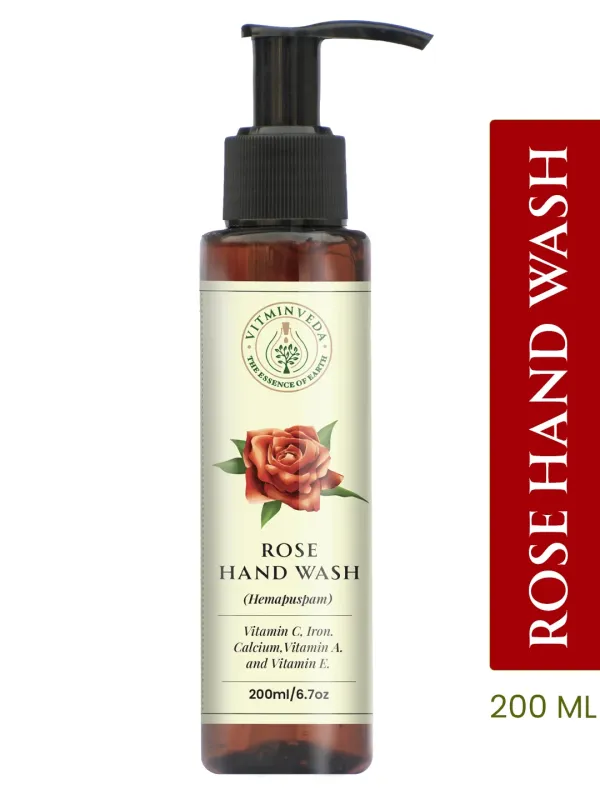 Rose Hand Wash 200ml - Image 19