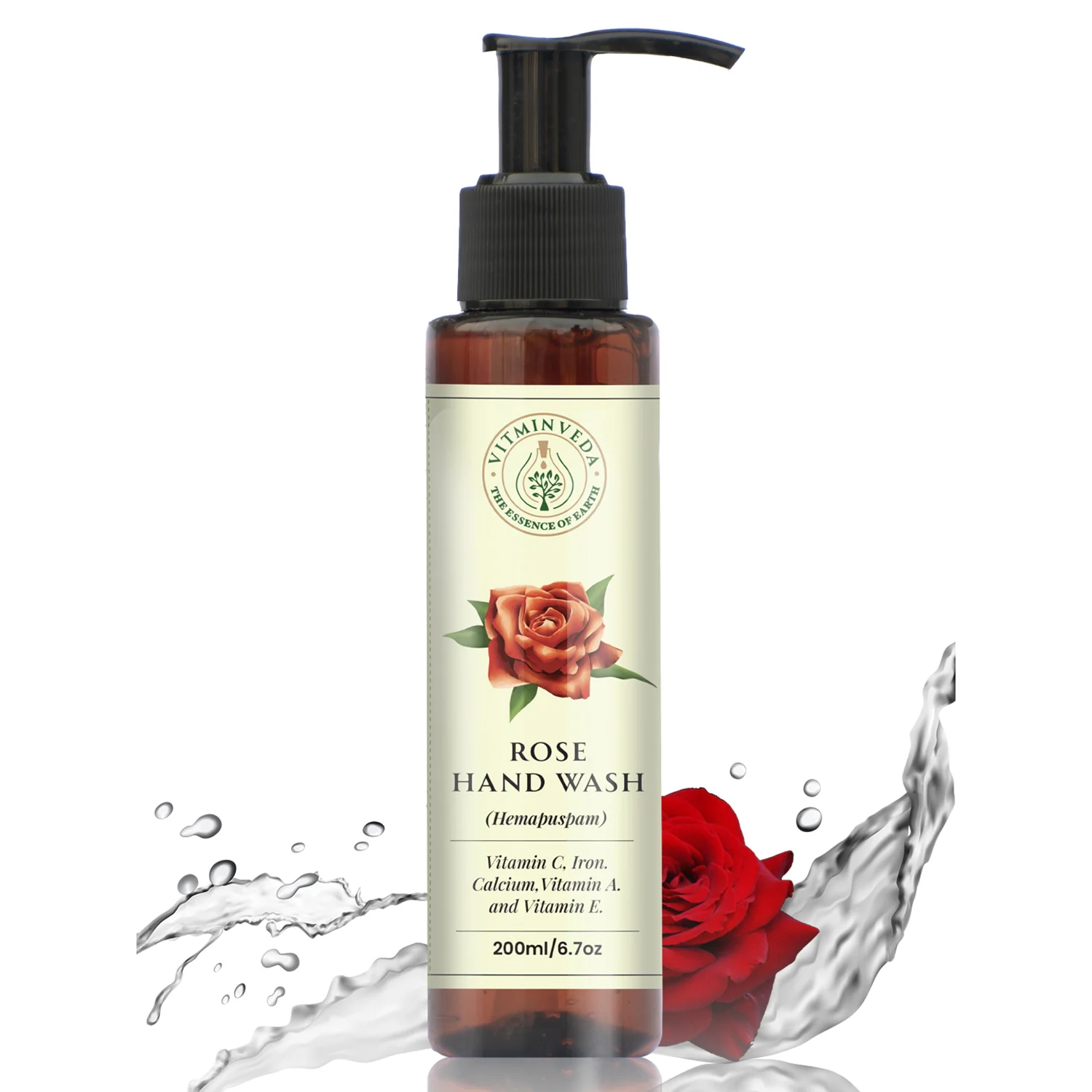 Rose Hand Wash 200ml - Image 3