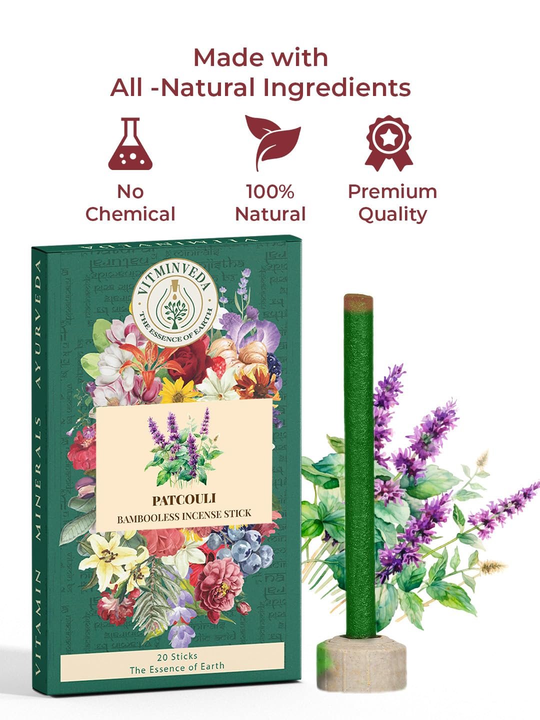 Patchouli Bambooless Incense Stick