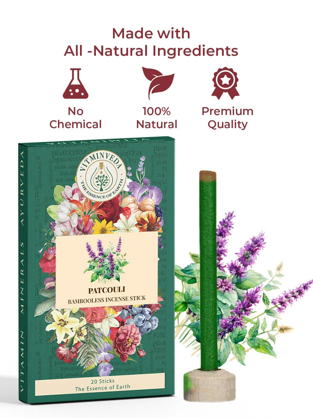 Patchouli Bambooless Incense Stick