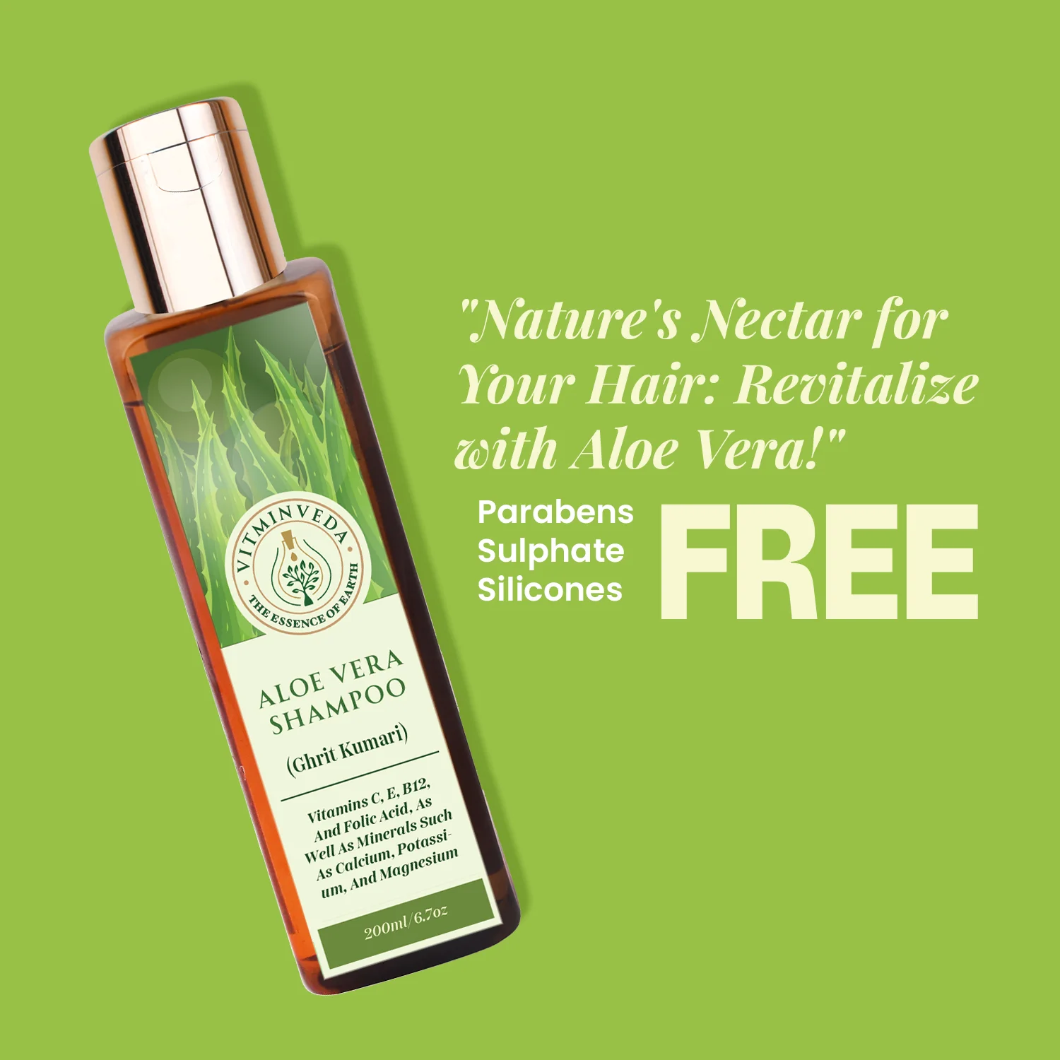 Aloe Vera Shampoo - 200ml - Image 5