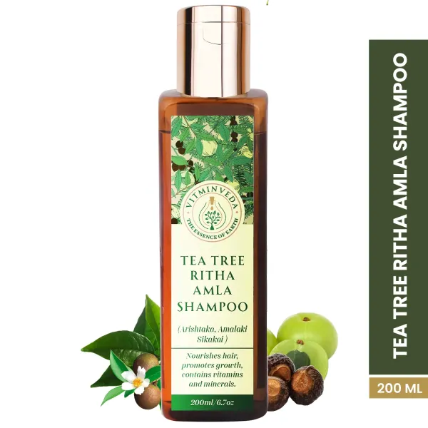 Tea Tree Ritha Amla Shampoo 200ml - Image 17