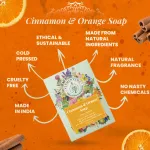 Orange and Cinnamon Soap Bar - 125gm — View 3