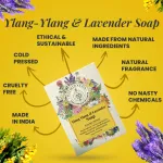 Ylang Ylang & Lavender Herbal Soap Bar - 125gm — View 3