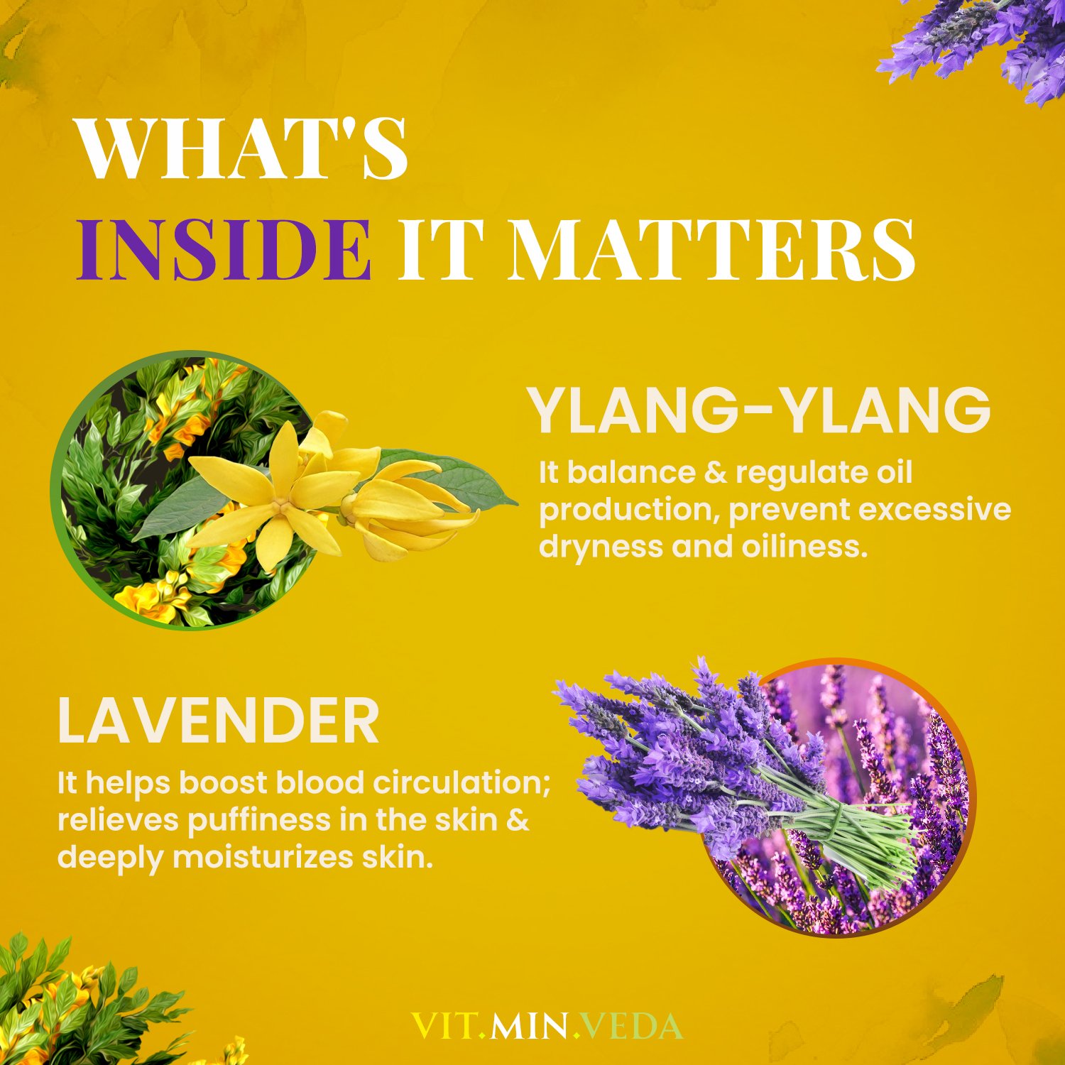 Ylang Ylang &amp;amp;amp; Lavender Herbal Soap Bar - 125gm — View 4