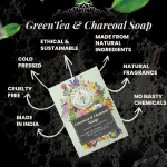 Natural Soap Pack of 3 | Aloe Vera, Charcoal Green Tea, Lavender — View 3