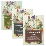 Natural Soap Pack of 3 | Olive Oil, Oudh, Charcoal Green Tea — View 12