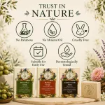 Natural Soap Combo Pack of 3 | Olive Oil, Arabian Oudh and Parijat — View 4